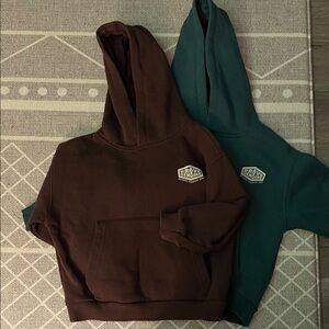Zara kids Brown and Green Hoodies size 3-4